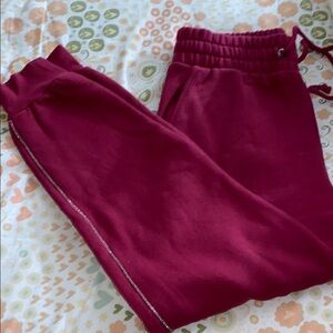 Victoria's Secret Red Joggers Soft Relaxed Fit